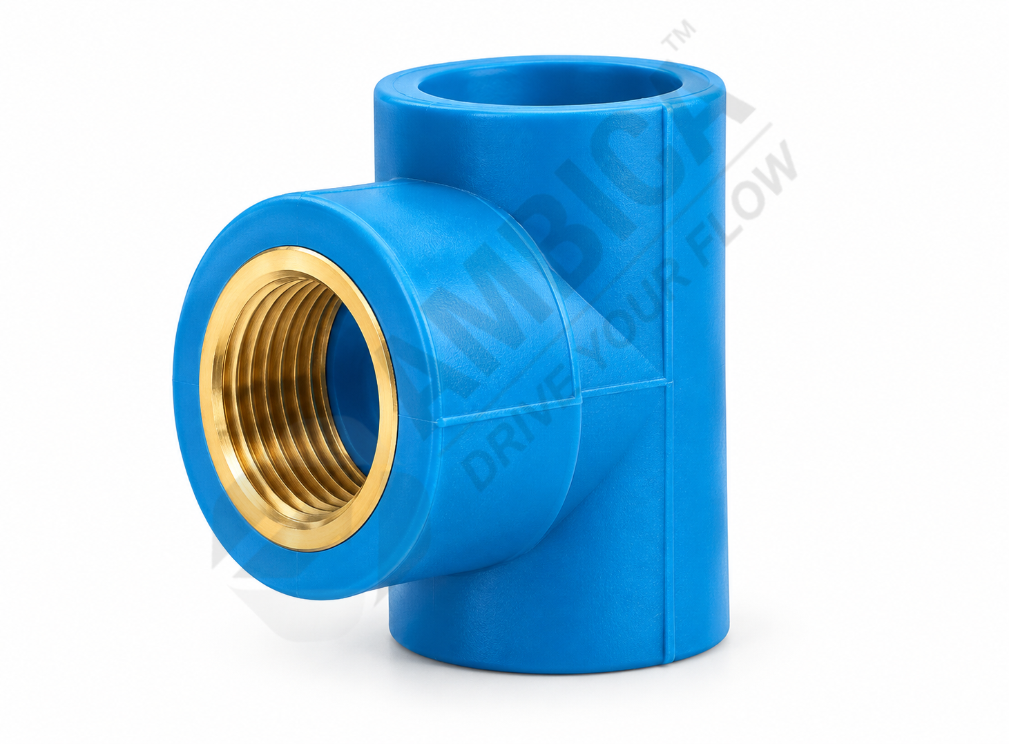 Female Thread Tee (Brass) – Compressed Air