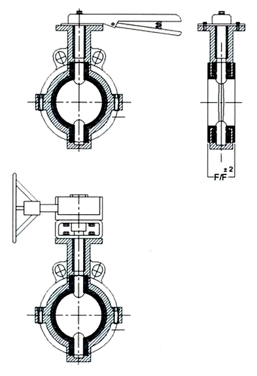 Wafer Type Lined Butterfly Valve