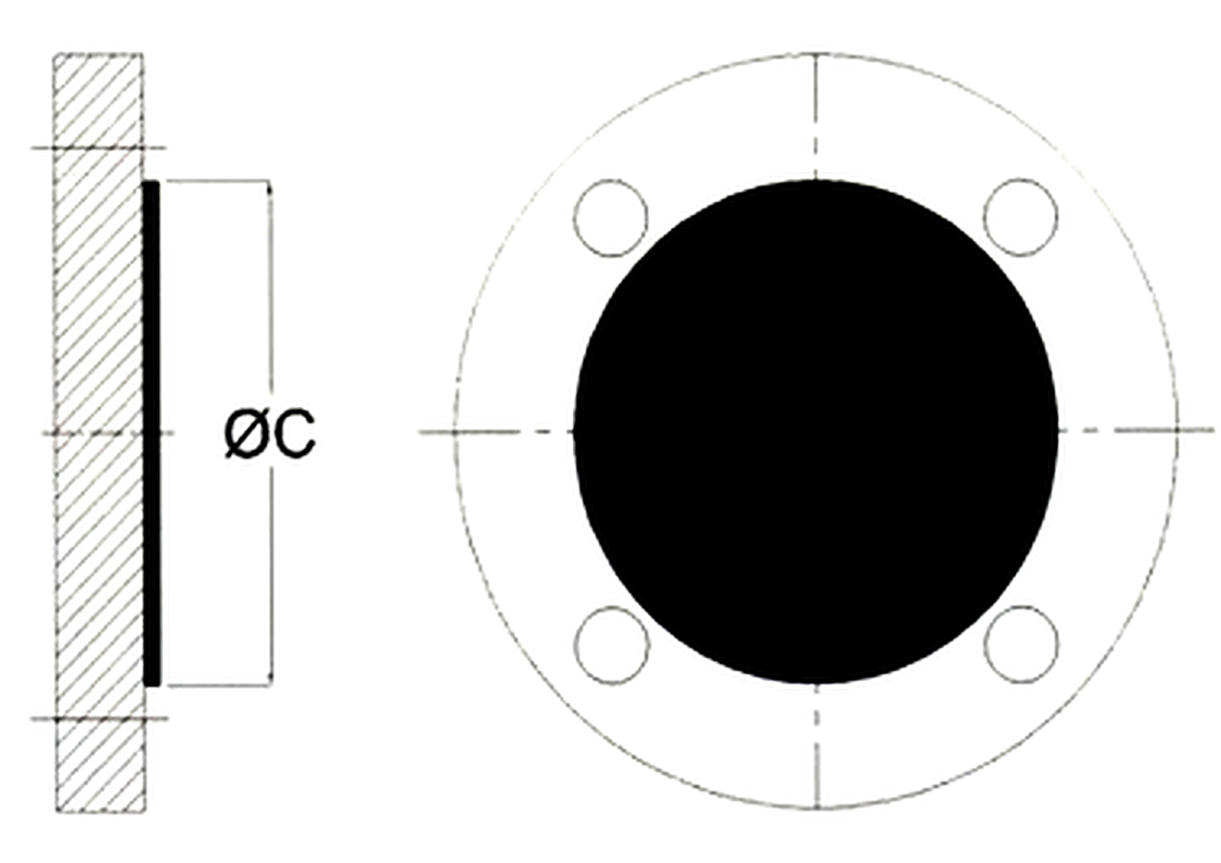 Lined Blind Flange