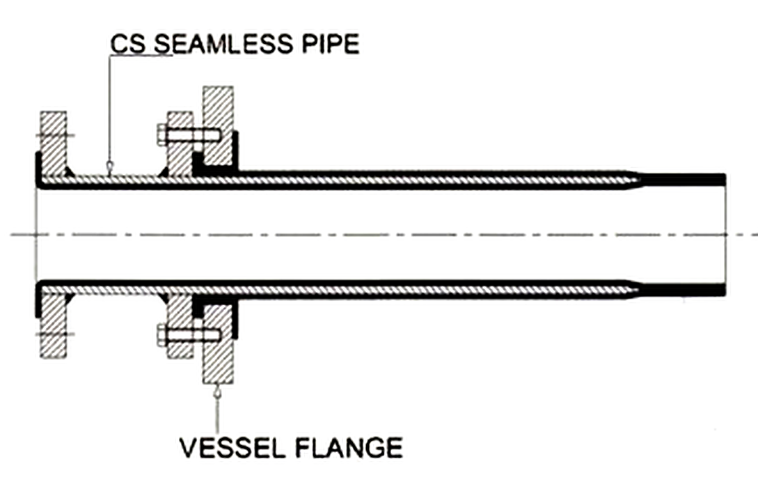 Lined Dip Pipe