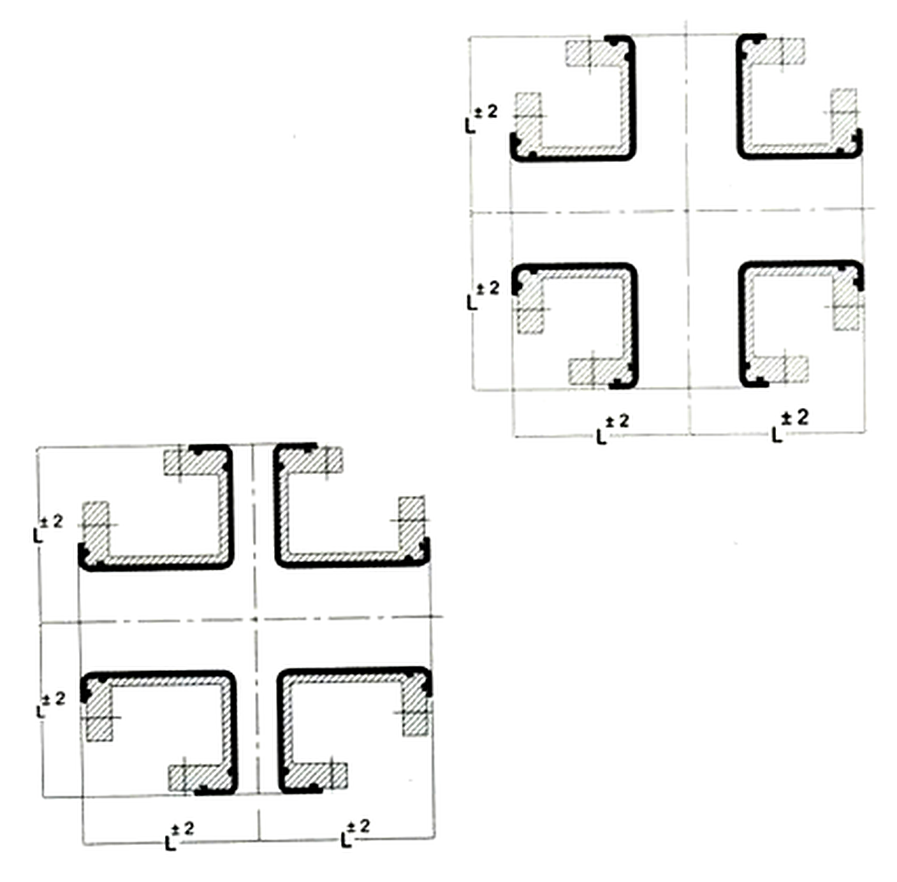 Lined Equal / Unequal Cross